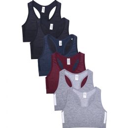 216 Pieces Sofra Girl's Seamless Racerback Sports Top Size Large - Women's Active Wear Tops