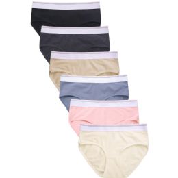 216 Pieces Sofra Ladies Extended Cotton Bikini Panty Size Medium - Womens Panties & Underwear
