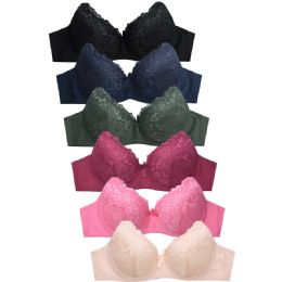 144 of Sofra Ladies Full Cup Lace Bra Size 36C