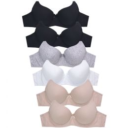 144 Pieces Sofra Ladies Plain Cotton Bra 32b - Womens Bras And Bra Sets