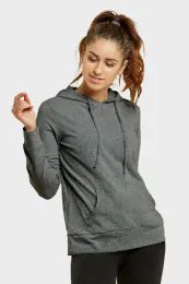 24 Wholesale Sofra Ladies Thin Pullover Hoodie Size L