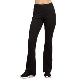 36 Pieces Sofra Ladies Yoga Pants Black Large - Women's Active Wear Bottoms