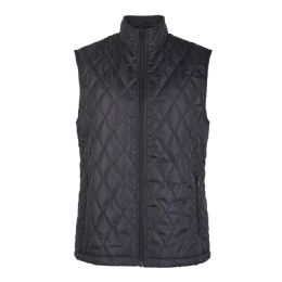 24 Bulk Sofra Womens Diamond Quilted Puffer Vest Color Black Size M
