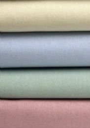 24 Wholesale Solid Cotton Percale Flat Sheet Full Size In Green Color Size 81x108