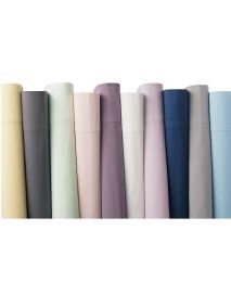 24 Pieces Solid Cotton Percale Sheet Colored In Rose - Pillow Cases