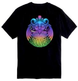 12 Pieces Stoned Gargoyle Black Color Tshirt - Mens T-Shirts
