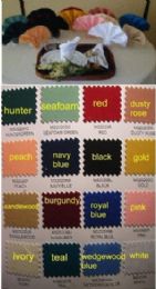 12 Bulk Tablecloths Colored Size 64x64 Spun Poly In Ivory