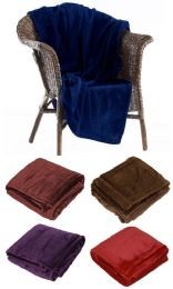 4 Wholesale Tahoe Microfleece Throws In Red