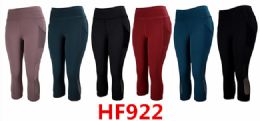48 Units of Tie Dye Color Bubble Capri Size L / xl - Womens Capri Pants