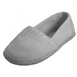 36 Wholesale Toddler's Elastic Upper Slip On Canvas Shoes Size 4