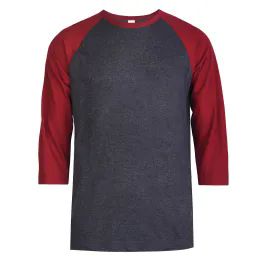 30 Pieces Top Pro Men's 3/4 Sleeve Baseball Tee Size M - Mens T-Shirts