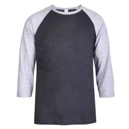 30 Pieces Top Pro Men's 3/4 Sleeve Baseball Tee Size M - Mens T-Shirts