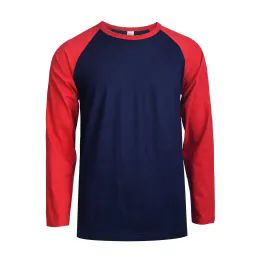 30 Pieces Top Pro Men's Long Sleeve Baseball Tee Size L - Mens T-Shirts