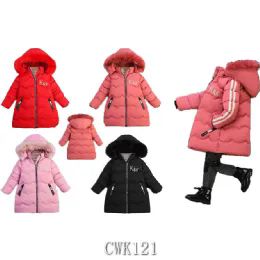 12 Pieces Two Stripe Kid's Jacket Size L - Junior Kids Winter Wear