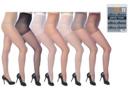 60 Wholesale Ultra Sheer Pantyhose In Assorted Colors