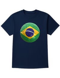 12 Pieces Unisex Cotton Soccer Printed T Shirt Brazil Soccer Printed Tee Size Medium - Soccer Team Tees