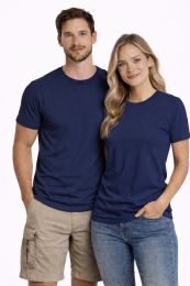 Unisex Poly Cotton Short Sleeve T Shirt Navy Size 2xl