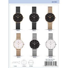 12 Pieces Men's Watch - 48531 assorted colors - Women's Watches