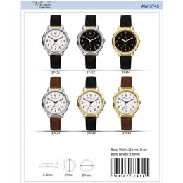 12 Wholesale Ladies Watch - 37438 assorted colors
