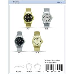 12 Wholesale Men's Watch - 38113 assorted colors