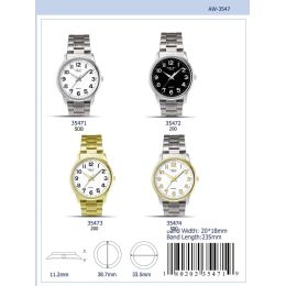 12 of Men's Watch - 35473 assorted colors
