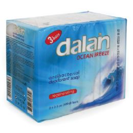 24 Wholesale Dalan Bar Soap 3.17 Oz 3 Pk Anti Bact Ocean Breeze