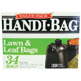 6 Bulk Handi Bag Lawn And Leaf Bags 34 Count 39 Gallon Value Pack