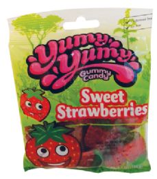 12 Wholesale Yumy Yumy Gummies 4.5 Oz Sweet Strawberries