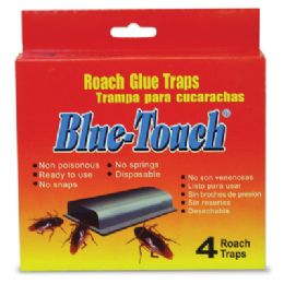 48 Wholesale Blue Touch Roach Trap 4 Pack