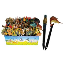 144 Wholesale Land And Sea Letter Openers 6 Inch With Display Assorted Animal Designs