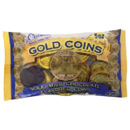 24 Wholesale Palmer Chocolate Flavored Coins 5 Ounce