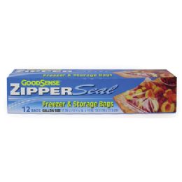 30 Wholesale Good Sense Freezer Bags 12 Count Gallon Zipper Seal