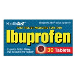24 Pieces Health A 2z Ibuprofen 200 Mg 30 Ct Tabs Compare To Advil - Pain and Allergy Relief