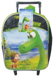 6 Bulk Disney Rolling Backpack 12" Good Dino