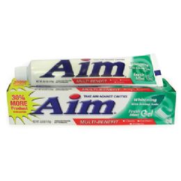 24 Wholesale Aim Toothpaste 5.5 Oz Witng wt