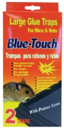 48 Wholesale Blue Touch Glue Trap 2 Pk Large Mouse & Rat Peanut Scent