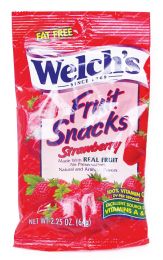 48 Wholesale Welch's Fruit Snacks 2.25 Oz Strawberry (made In Usa)