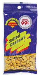 12 Wholesale Sunset Orchards Salted Cashews 1 Oz Priced .99