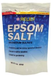 12 Wholesale Relief Epsom Salt 1lb Magnesiu