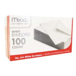 24 Wholesale Mead Envelopes 100 Ct White(usa)