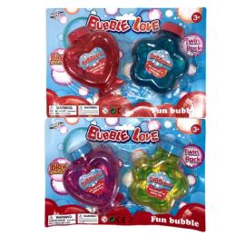 24 Wholesale Bubbles Heart And Star Bottle 2 Pk Age 3+