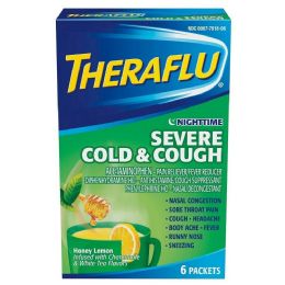 12 Bulk Theraflu Green 6ct Nighttime Severe Cold And Cough