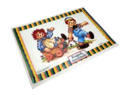 72 Pieces Raggedy Ann & Andy Placemat 1 Pk Size 12x17in (plastic Material) - Placemats