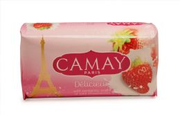 48 Wholesale Camay Bar Soap 170 G/6.17 Oz Strawberry