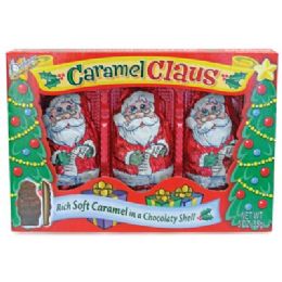 18 Wholesale Caramel Claus 3pack 3oz