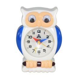 12 Bulk Owl Design Alarm Clock In Box Battery Operated Size 3.5 X 2.5