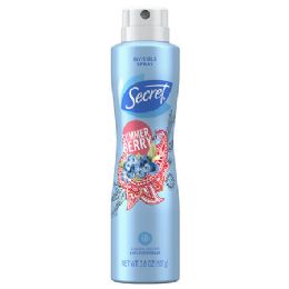 12 Bulk Secret Spray 3.8 Oz Summer Berry