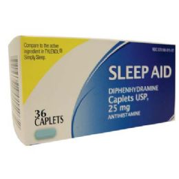 24 Wholesale Sleep Aid 25mg 36caplets