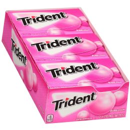 12 Wholesale Trident Gum 12/12's Bubble Gum