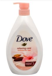 12 Wholesale Dove Bodywash 800 Ml Almond With Pump 27.05 oz